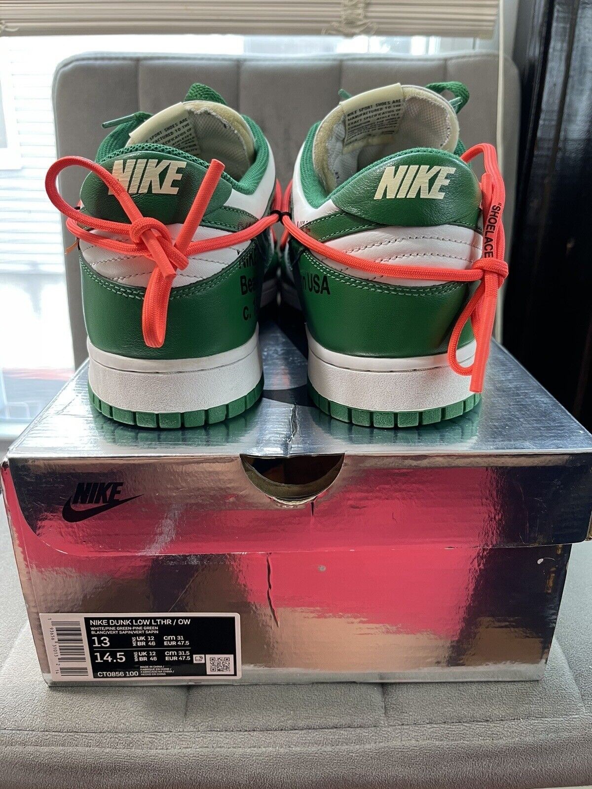 Nike Dunk Low x OFF-WHITE Pine Green 2019