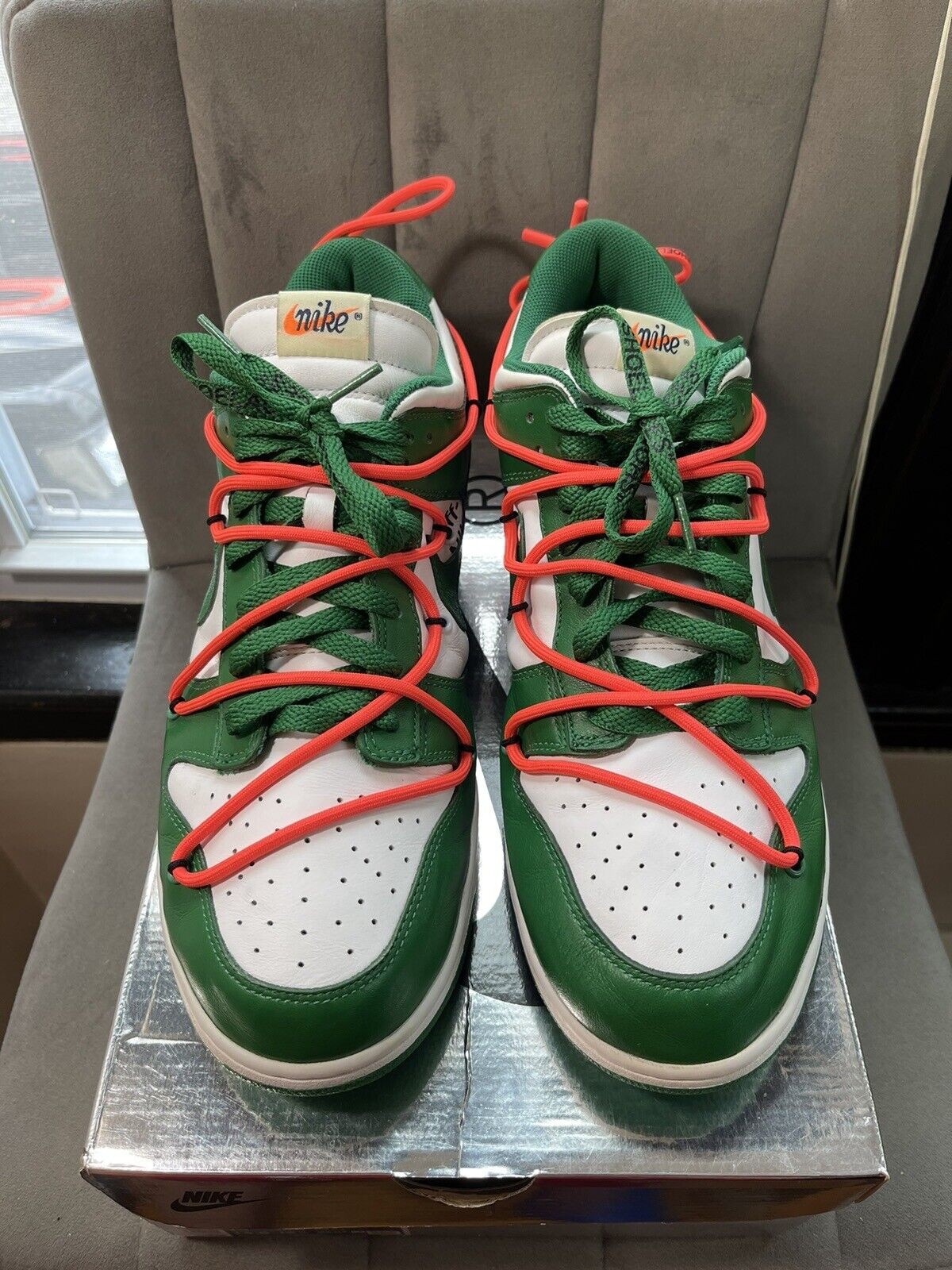 Nike Dunk Low x OFF-WHITE Pine Green 2019